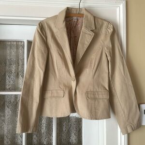 Old Navy tan blazer.  Size medium